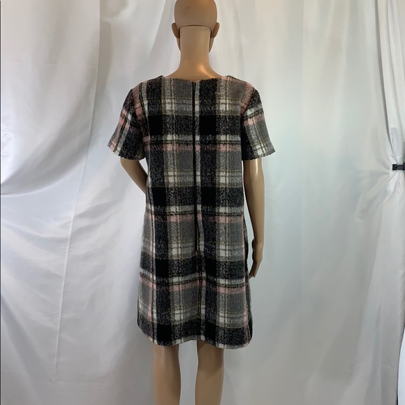 Anthropologie, Line + Dot, Frontier Plaid Shift Dress, Size Large Petite - Picture 2 of 3